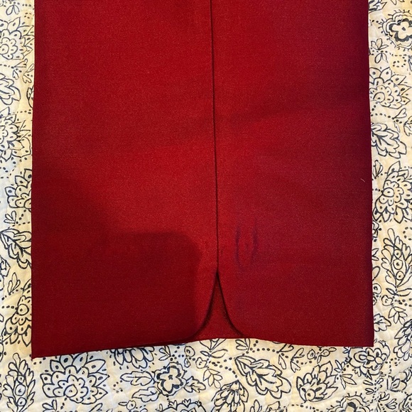 Talbots deep red silk cotton trousers NWT - Picture 5 of 8